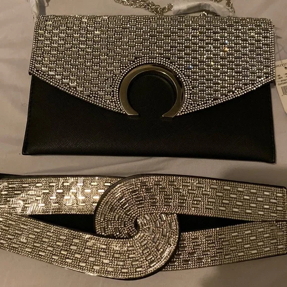 Ashley Stewart | Accessories | Rhinestone Belt With Matching  display picture 1